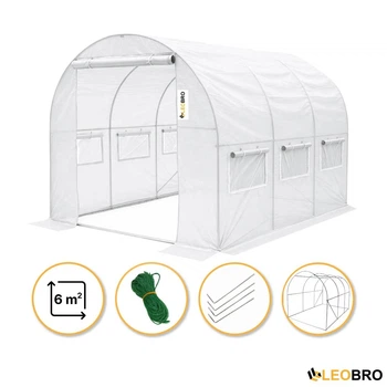 Садова теплиця парник готова від виробника Garden 6м2 White