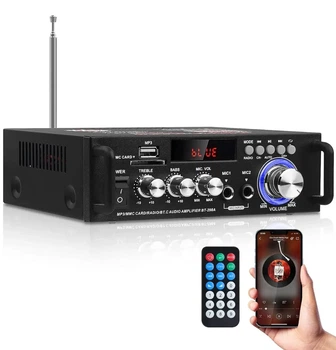 Усилитель звука UKC AMP-298 2 канала по 300 Вт с поддержкой Bluetooth и USB 10374
