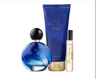 Жіночий парфумерно-косметичний набір Far Away Beyond The Moon Avon з 3 продуктів
