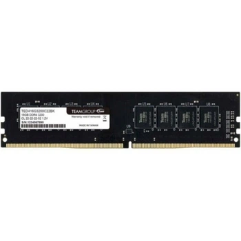 Оперативная память 16 ГБ, DDR4, для ПК, TEAM (3200 МГц, 1.2 В, CL22, TED416G3200C22BK) Б/У