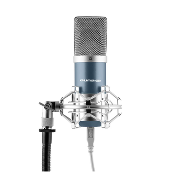 Микрофон конденсаторный Auna MIC-900BL, USB микрофон для стриминга, подкастов