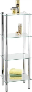 Półka łazienkowa Wenko Yago szklana 4-poziomowa (4008838158531)