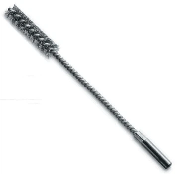 Щетка ерш LESSMANN 13х55х200 мм хвостовик 8 мм, стальная гофрированная проволока 0,15 мм (503311)
