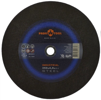 Круг отрезной по металлу PROFITOOL INDUSTRIAL 350x4,0x25,4 мм (72040)