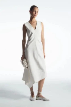 Сукня жіноча COS gathered asymmetric midi dress 1223501007 L Білий