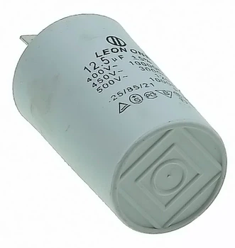 Конденсатор 12.5 мкФ (34×58 мм, клеммы, HY2 CBB-60M) (кон346))