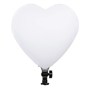 Светодиодная лампа для фото в виде Сердца RL-500 45cm (Heart Style) Remote мощность 75W, индекс цветопередачи 83CRI, сила светового потока 3600LM,цветовая температура 3200-5500K Black