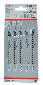 Пилка лобзика Bosch T301BCP, 5 шт, по дереву (pilset036)