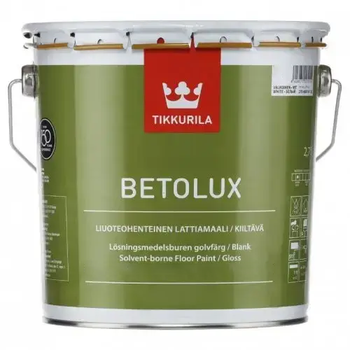 Краска для бетонных полов Tikkurila Betolux База С (прозрачная, под тонировку) 0.9л