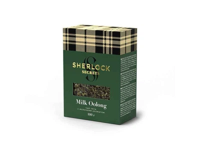 Чай фасований зелений Sherlock Secrets 100г Milk Oolong