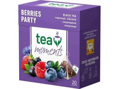Чай пакетований фруктовий та трав`яний Tea Moments Berries Party 36 (1,8г) 20 пакетиків