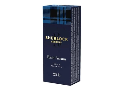 Чай пакетований чорний Sherlock Secrets Rich Assam 50 (2г) 25 пакетиків
