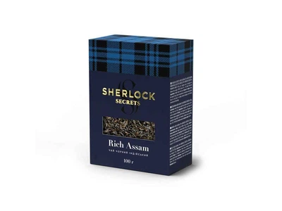Чай фасований чорний Sherlock Secrets 100г Rich Assam