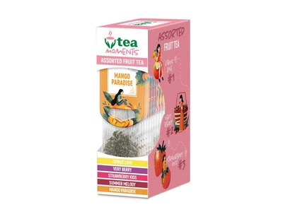 Чай пакетований фруктовий та трав`яний Tea Moments Assorted Fuit tea кадді - пакет 34,2г 15 пакетиків