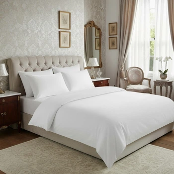 Простынь на резинке SoundSleep Luxion сатин 180х200 см белая (2800004996907)