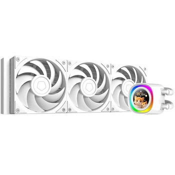 Система водяного охолодження з LCD-екраном ID-Cooling FX360 LCD PE три вентилятори 120 мм White