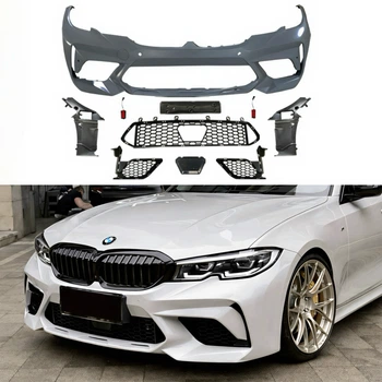 Бампер передний в стиле M3 CS для BMW 3 series G20 G21 2018-2022 для BMW 3 Series G20 G21 2018- (9484)