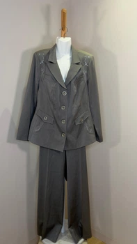 Костюм брючний Vica 4XL/5XL Cірий (8839658)