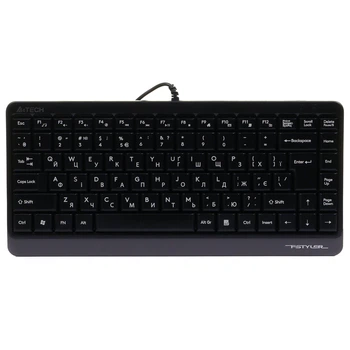 Клавиатура A4Tech FK11 Grey, ведущая USB, 86 клавиш, компактная мембранная, украинский/английский