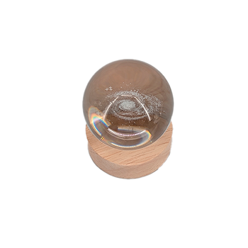 Декоративний 3D-нічник "Місяць", 3000К, USB, Transparent