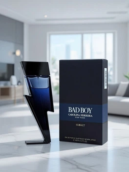 Духи Carolina Herrera Bad Boy Cobalt для мужчин, аромат с лавандой, сливой и ветивером, свежий шлейф