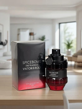 Духи Viktor&Rolf Spicebomb Infrared 90 мл для мужчин, красный перец, корица, амбра, табак, восточный шлейф