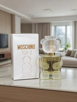 Женские духи Moschino Toy 2 100 мл, яблоко, жасмин, мускус, свежий цветочно-древесный аромат, легкий шлейф