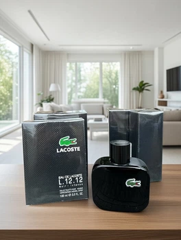 Lacoste Eau De L.12.12 Noir Intense парфуми чоловічі, фужерно-деревний аромат, кавун, лаванда, темний шоколад