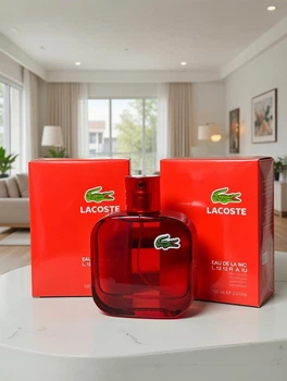 Lacoste Eau De L.12.12 Red духи мужские, яркий цитрусовый аромат, теплые древесные ноты, стойкий шлейф