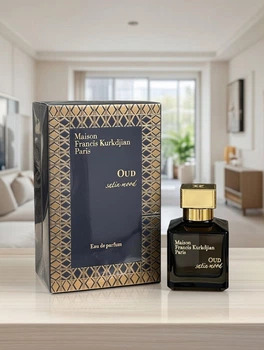 Maison Francis Kurkdjian Oud парфумы унисекс, шафран и уд с пачули, восточный нишевый характер, тёмный шлейф, высокая стойкость