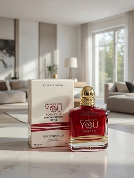 Парфуми Armani Stronger With You Tobacco 100 мл для чоловіків, тютюн, ваніль, спеції, пряний теплий аромат, шлейф