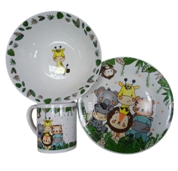 Набор детской посуды Milika Zoo Family M0690-Zibo10ZooFamily 3пр