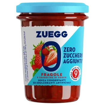Джем Клубника и Земляника без Сахара и Консервантов Zuegg Fragole e Fragoline di Bosso Zero 220г
