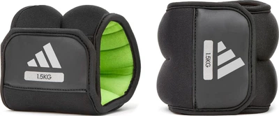 Утяжелители для лодыжки/запястья Adidas Ankle/Wrist Weights черный, зеленый 1.5 кг (ADWT-12322-NL)