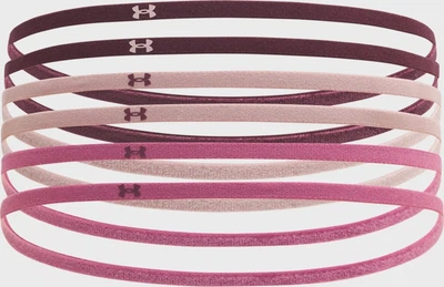 Повязка на голову UA Mini Elastic 6PK для тренировок, эластичные резинки с логотипом UA, ONE SIZE (1F28AD2D332C)
