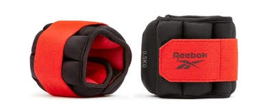 Утяжелители лодыжки Reebok Flexlock Ankle Weights черный, красный 0.5 кг (RAWT-11270)