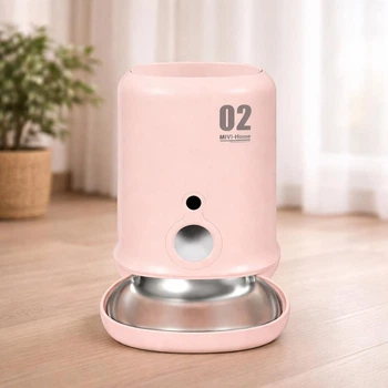 Автоматична годівниця для собак та котів MIVI-Home 02 (рожевий, 4л)
