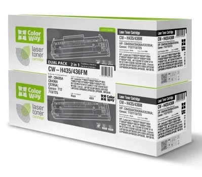 Картридж HP 35A/36A (CB435A/CB436A), Black ColorWay 000338610