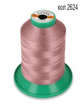 Нитки TYTAN 40/1000м колір фрезовий 2624 (1шт)