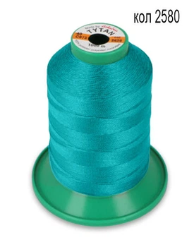 Нитки TYTAN 40/1000м колір бірюзовий 2580 (1шт)