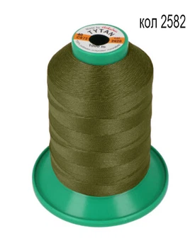 Нитки TYTAN 40/1000м цвет хаки 2582 (1шт)