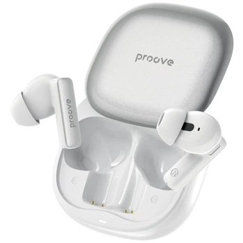Бездротові навушники Proove NoLimit TWS with Hybrid ANC (APP) white/silver
