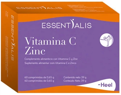 Дієтична добавка Heel Essentialis Vitamina C + Zinc 60 таблеток (8429949196018)