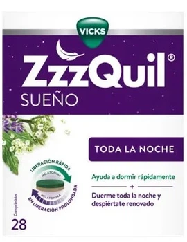 Suplement diety Vicks ZzzQuil Śpij całą noc 28 tabletek (8700216545990)
