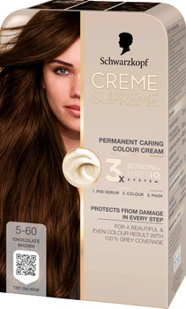 Фарба для волосся Schwarzkopf Creme Supreme 5-60 Chocolate Brown (9000101746105)