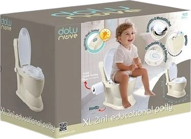 Nocnik Dolu XL edukacyjny 2 w 1 Beżowy (8690089175628)