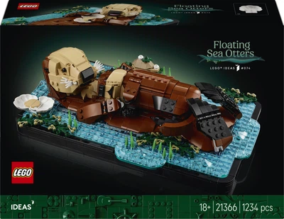 Конструктор LEGO Ideas Плавучие морские выдры 1234 детали (21366)