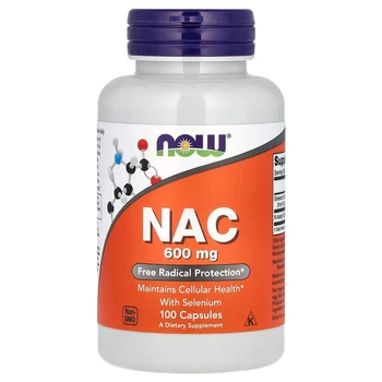 Н-Ацетилцистеїн NOW Foods (N-Acetyl Cysteine) 100 капсул NOW00085