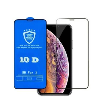 Премиум защитное стекло 10D для Apple iPhone 15+ Plus (Black, 9H)