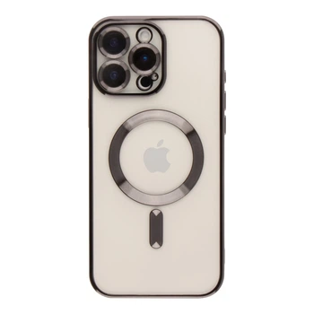 Чохол TPU Metallic Full Camera with Magsafe для iPhone 16 Pro Max Black